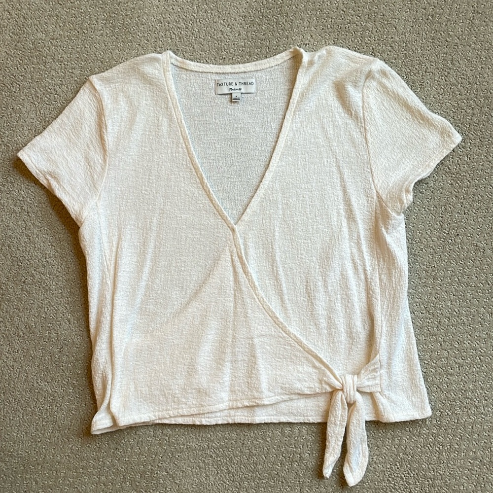 Madewell Texture & Thread V-Neck Blouse
